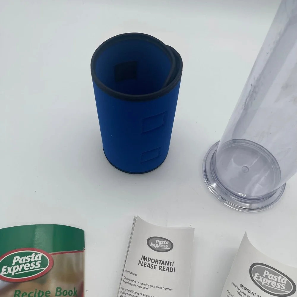 Pasta Express As Seen On TV Pasta Maker Tube Cooker with Thermal Sleeve and Reci